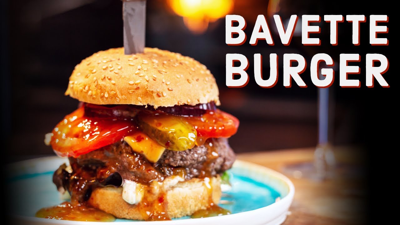Bavette BBQ HAMBURGER grillen op de braai barbecue!