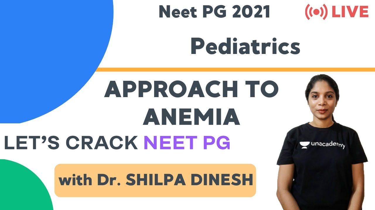 Approach to Anemia | NEET PG Pediatrics | Target NEET PG 2021 | Dr. Shilpa Dinesh