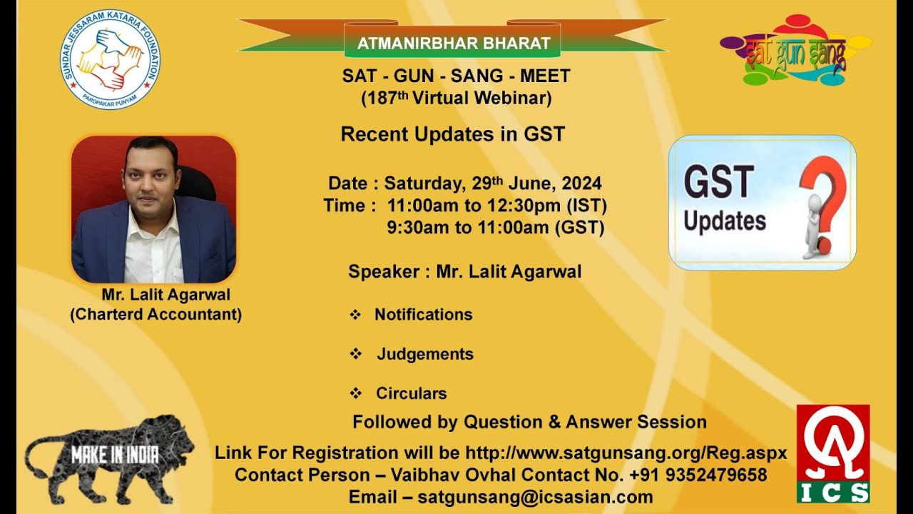 Recent Updates in GST