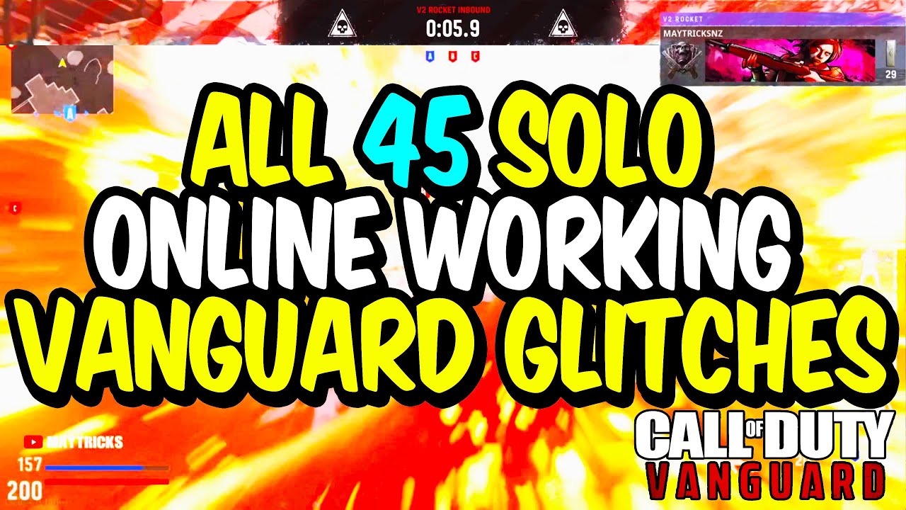 VANGUARD GLITCHES: ALL *45* SOLO WORKING ONLINE GLITCHES Call of Duty Vanguard Glitch, Nuke Glitch
