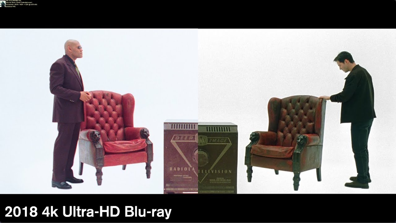 The Matrix - 4k/Blu-ray Comparison