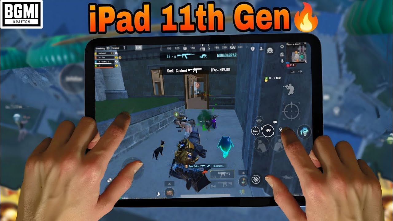 iPad 11th generation bgmi test 🔥 sensitivity + control settings
