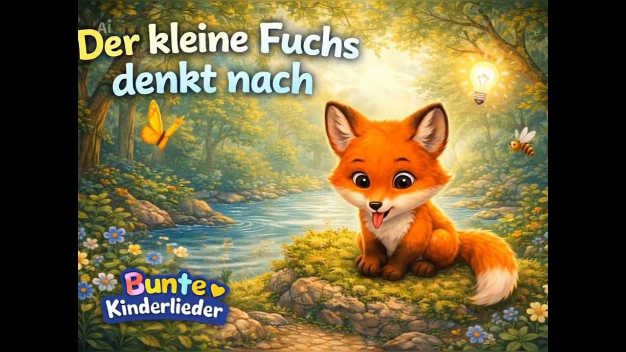 Der kleine Fuchs denkt nach 🦊 Werte-Lied für Kinder | Nachdenken & Gefühle