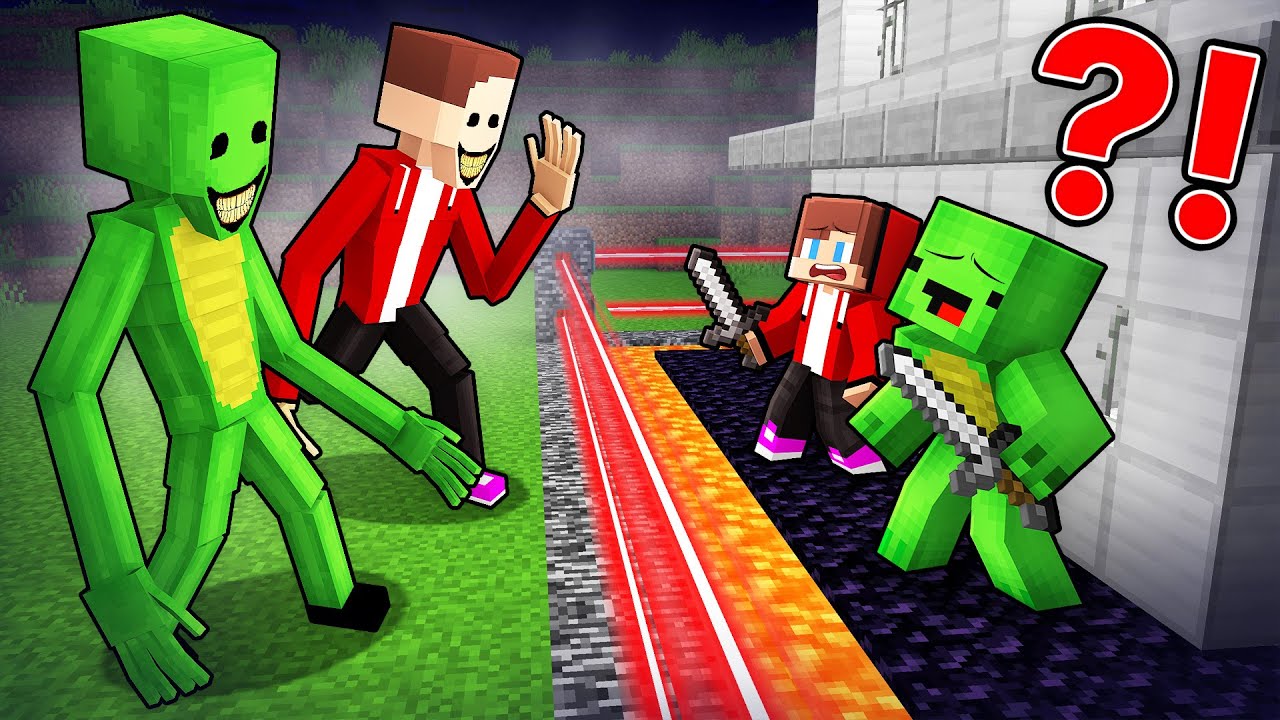 JJ and Mikey Security Base vs MONSTERS EXE Battle in Minecraft - Maizen