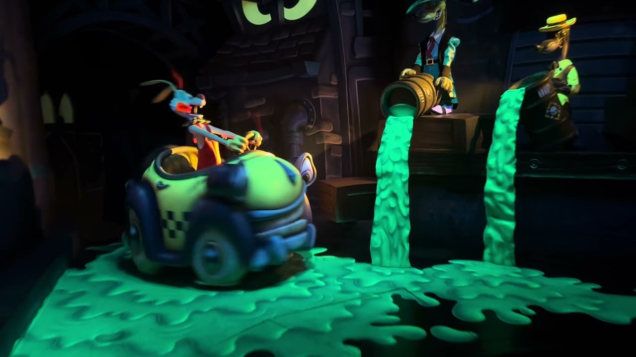 Roger Rabbit's Car Toon Spin ride at Disneyland 2024 10 20 - Part 1/5