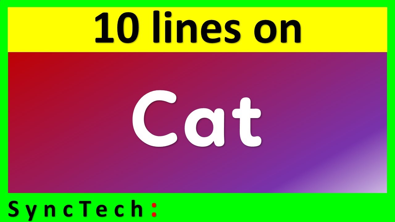 10 lines on Cat in English | Few lines on Cat in English