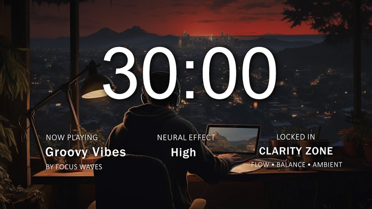 ⚡️30-Minute Groove Focus Session | Music to Get Work Done