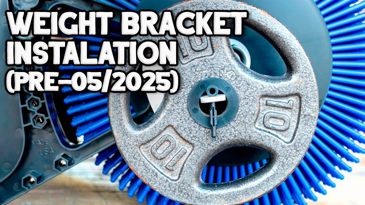 Weight Bracket Installation- BEFORE May 2025 (Adding Nuts Behind Bracket) Adding AFTER Ordered