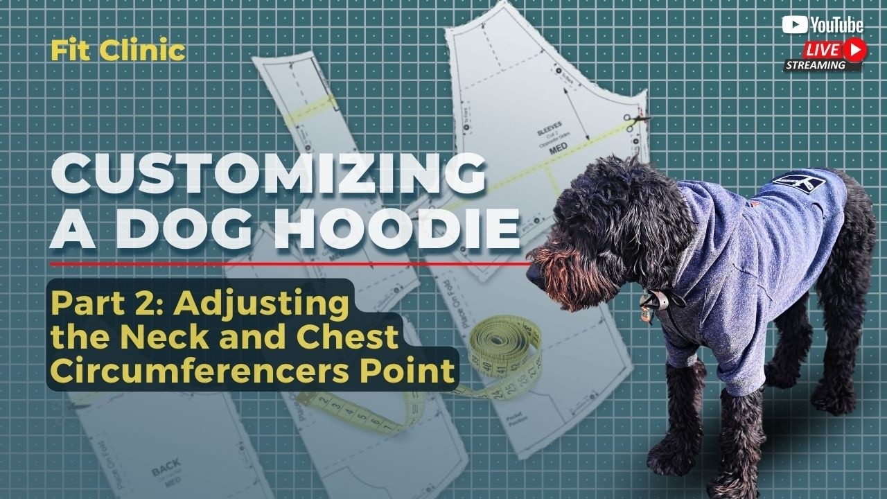 Customizing Dog Hoodie Patterns Part 2: Adjusting Neck & Chest Circumference