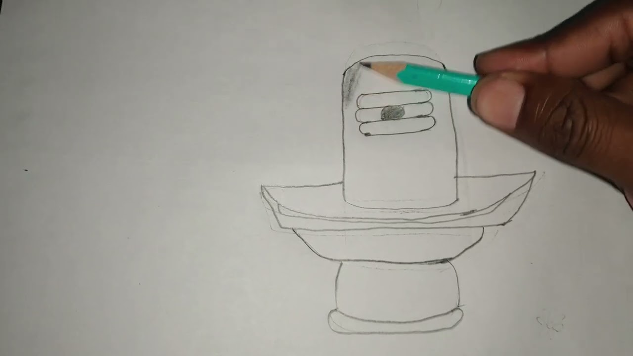 Shivling drawing art har har Mahadev #shivling #drawing #harharmahadev 