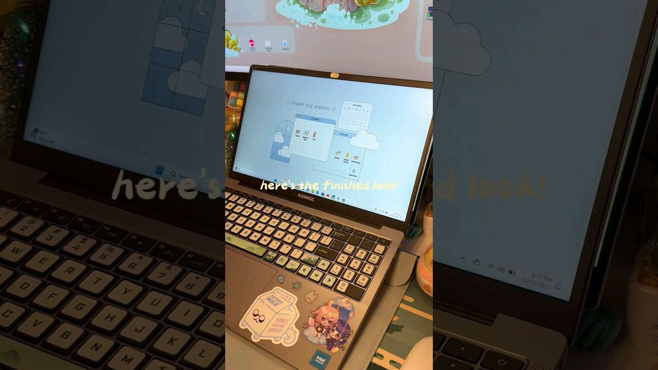 💫customizing my laptop #aesthetic #laptop #shorts #customization