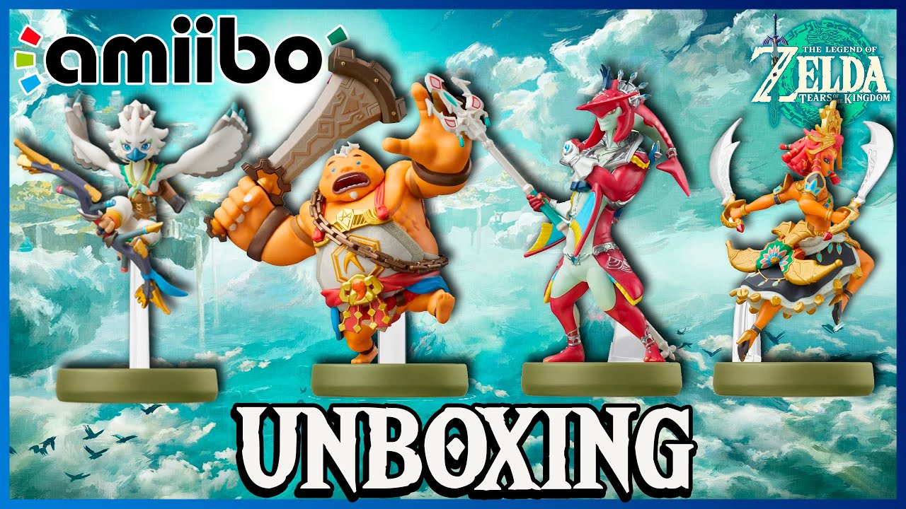 UNBOXING | TURELI, YUNOBO, SIDON, RIJU | Zelda Tears of the Kingdom | amiibo