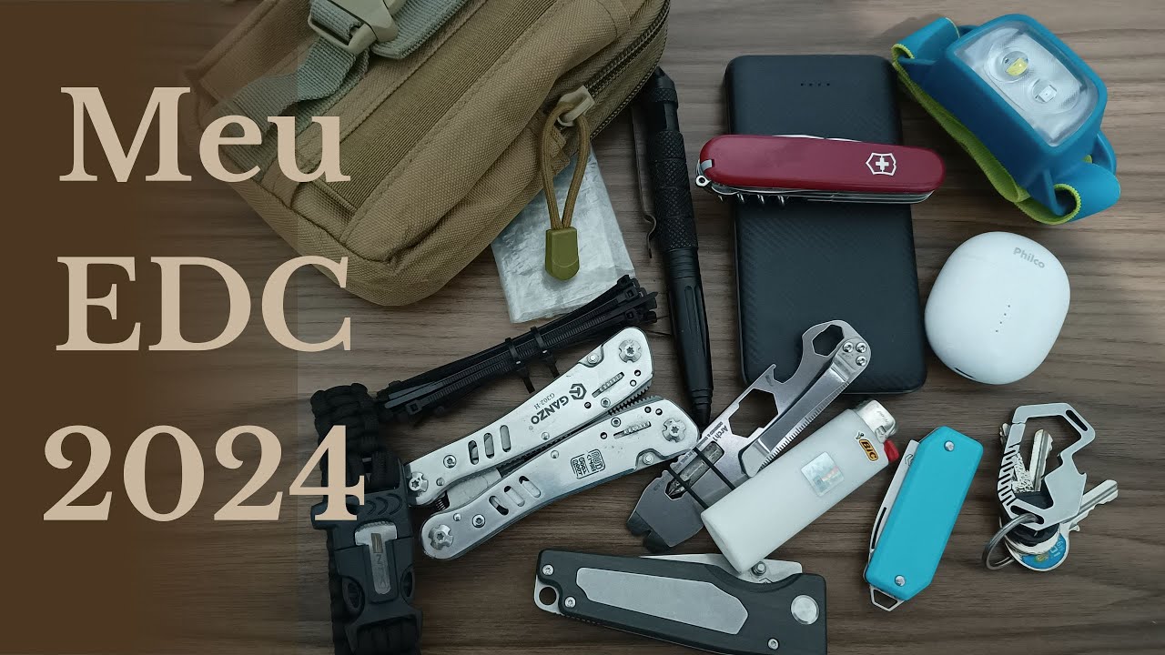 Falando de EDC: Meu kit EDC 2024. Everyday carry