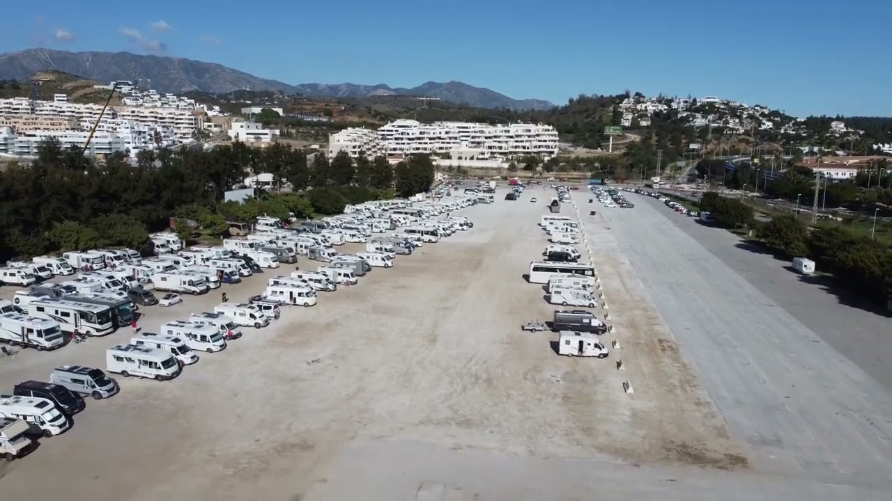 Motorhome Parking in La Cala de Mijas Costa, Spain #lacalademijas #camping