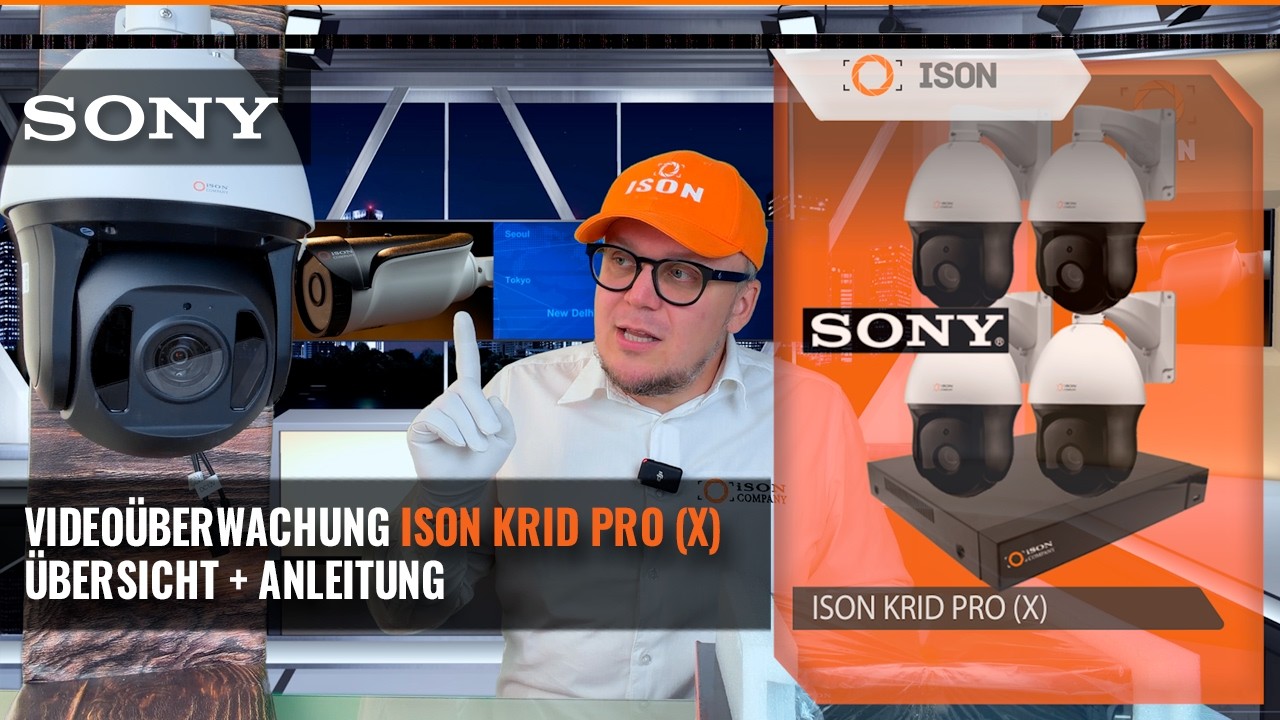 ISON KRID RPO X DREHBARES IP POE CCTV KIT MIT LEISTUNGSSTARKEM ZOOM UND SONY MATRIXEN