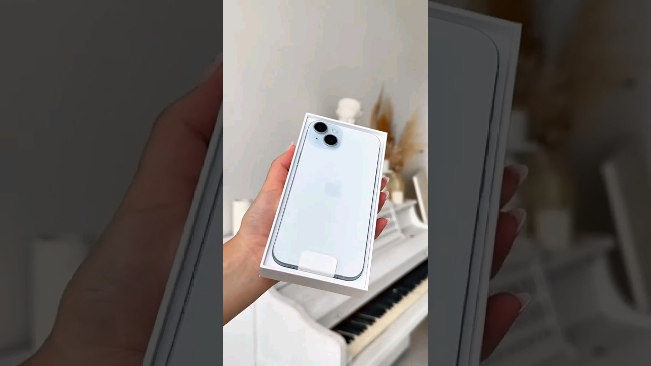 iPhone 15 Blue First Impression Unboxing #iphone15 #shorts #unboxing #techstudio
