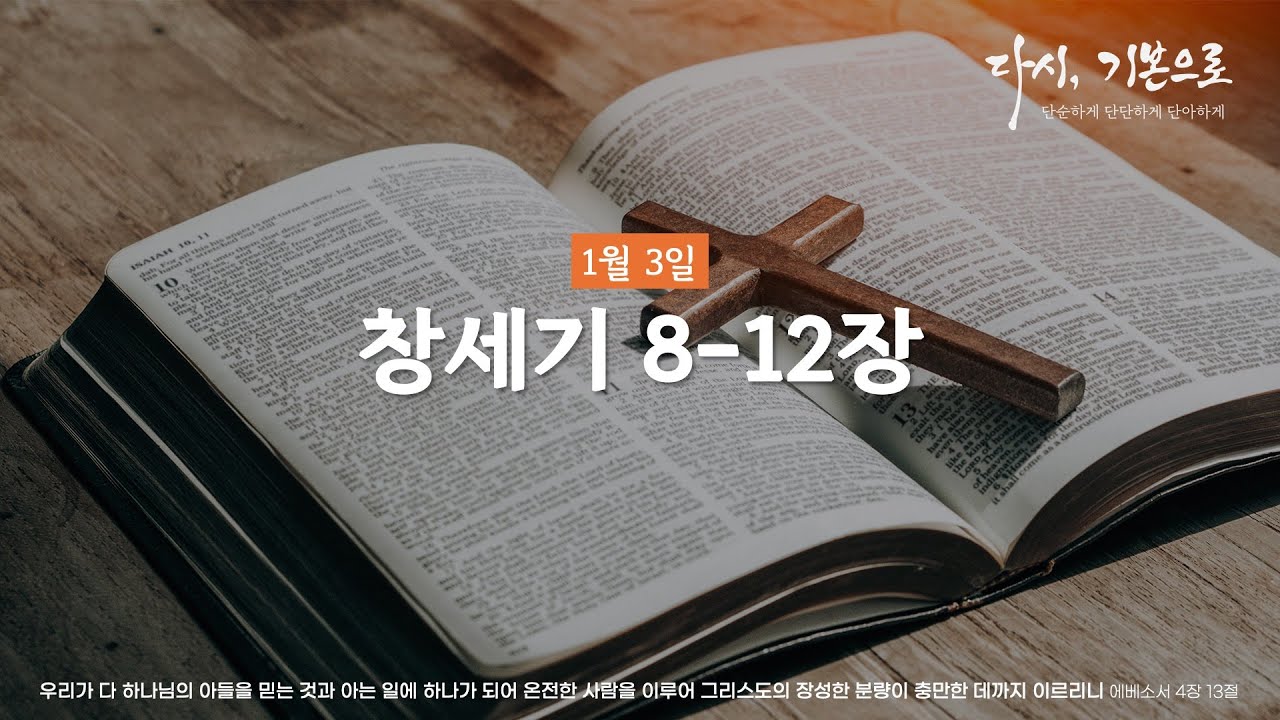 [단.단.단 성경통독] 1월 3일 | 창세기 8-12장 #신안교회