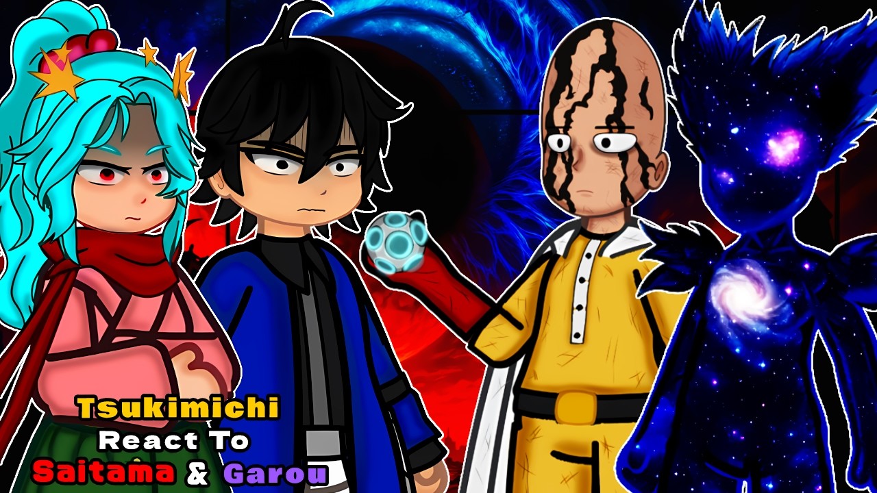 Tsukimichi Moonlit Fantasy React To  Garou & Saitama | One Punch-Man | Gacha React 🇺🇸🇧🇷