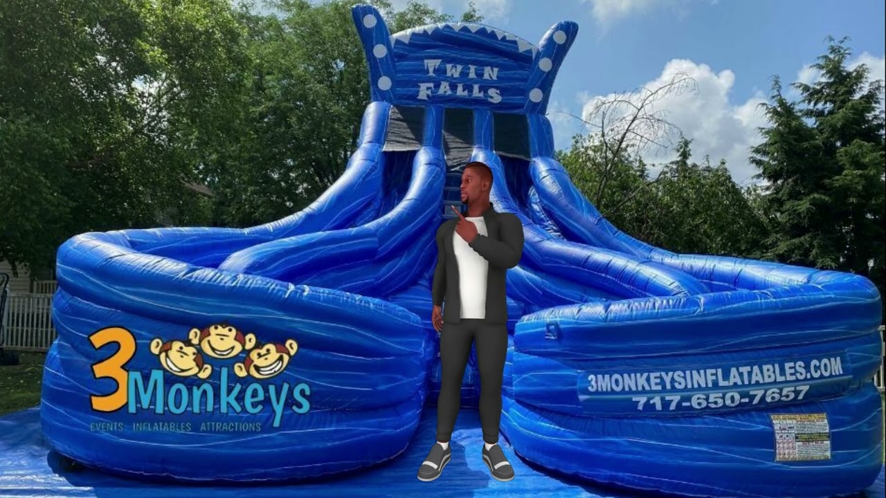 Water Slide Rentals York County PA - 3 Monkeys Inflatables - 717-650-7657