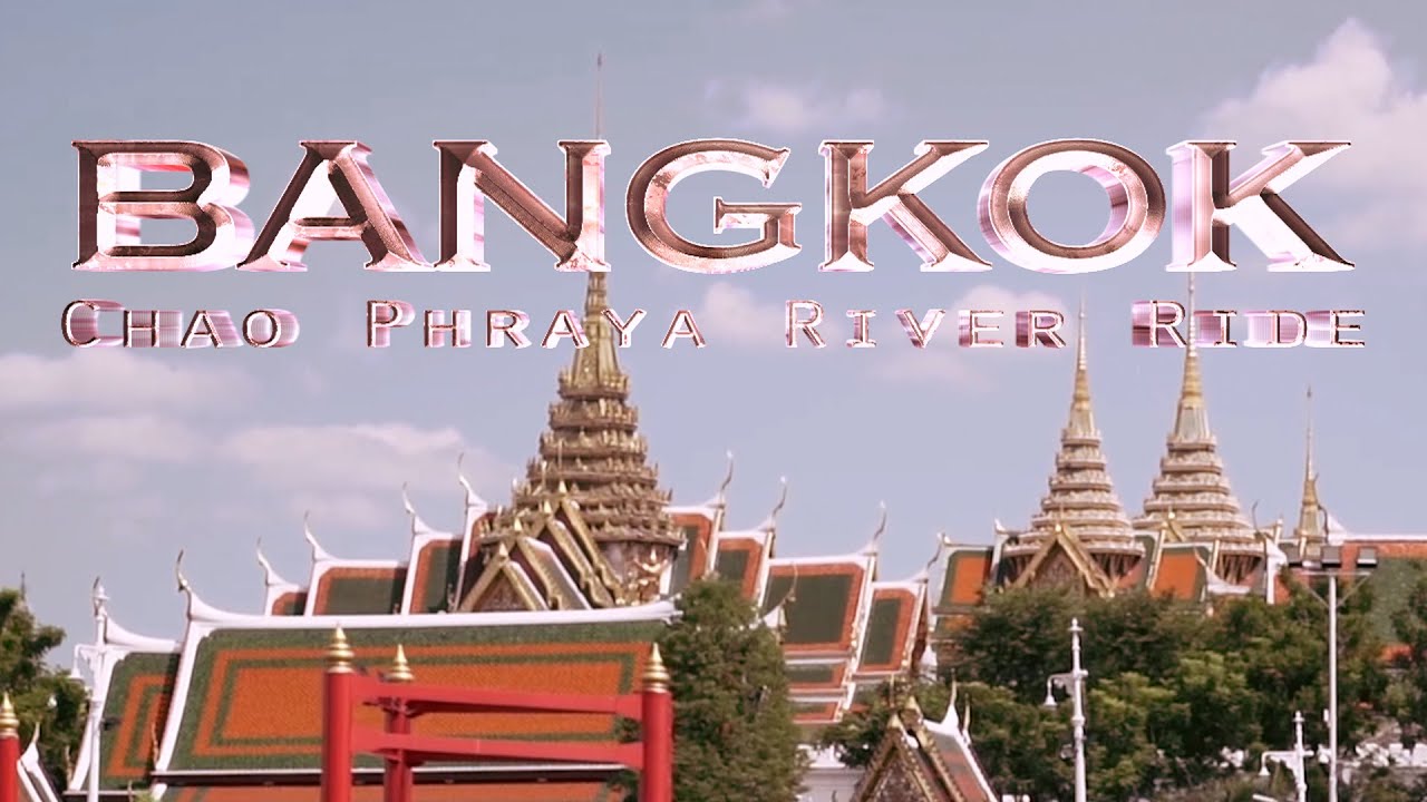Bangkok Chao Phraya River Ride (Orange Flag Line) with my new R&B song