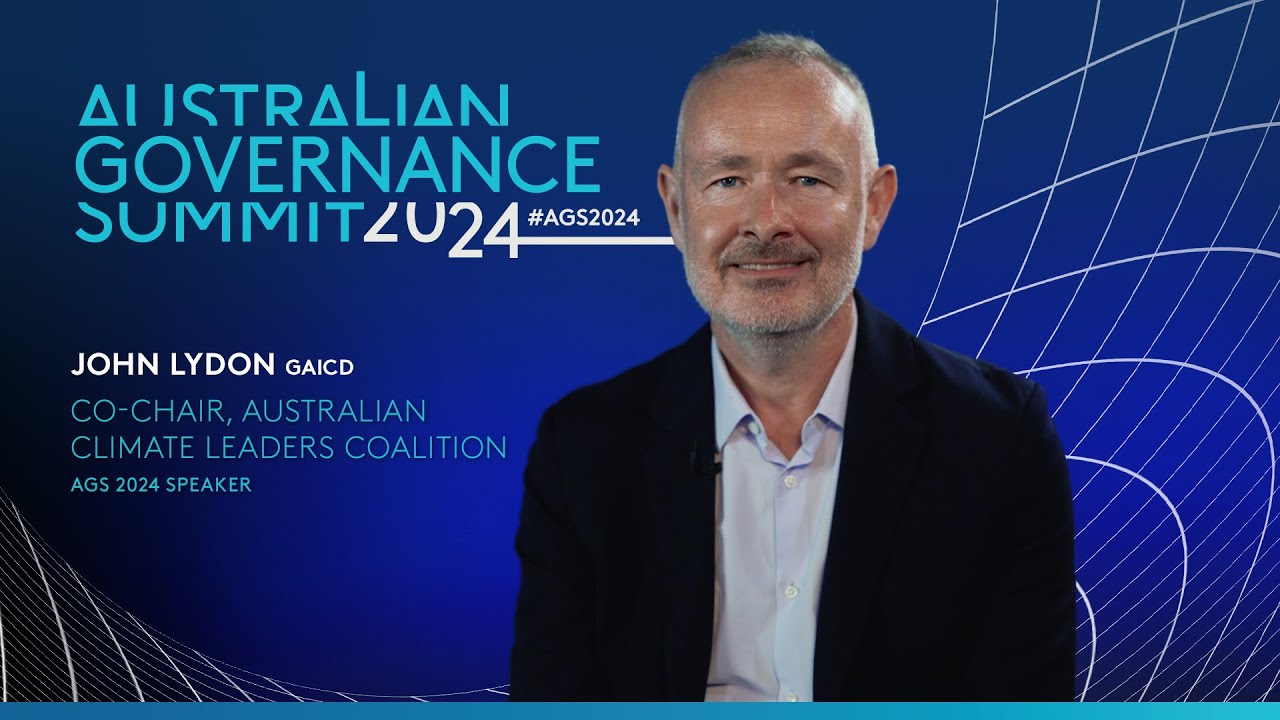 AGS 2024 Speaker John Lydon GAICD