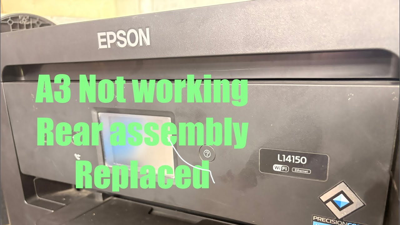 Epson L14150 A3 Printer #a3printing #problem #a3 #colorprinter #notworking #paperjam #pickup #error 