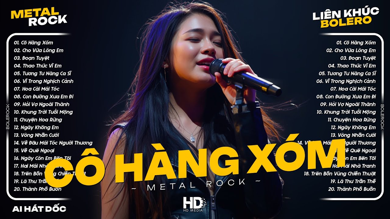 Liên Khúc Metal Rock Bolero - Cô Hàng Xóm ♫ Nhạc Bolero Rock Nghe Trên Xe Cực Cuốn 2025 | AI Hát Dốc
