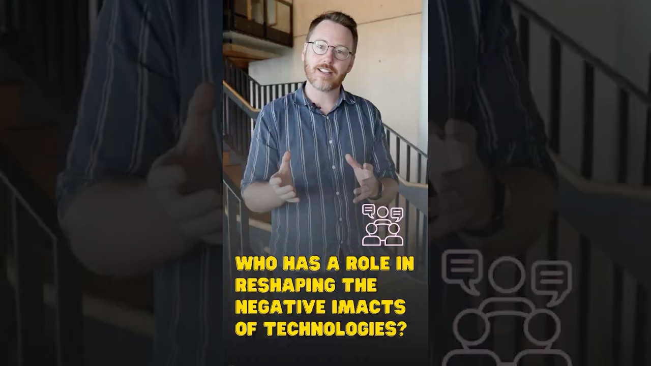 What stakeholders play a role in reshaping the influence of negative technological impacts?