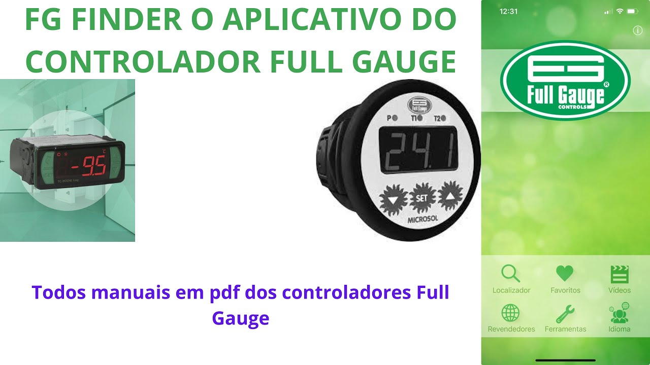 Aplicativo Full Gauge com todos manuais em PDF