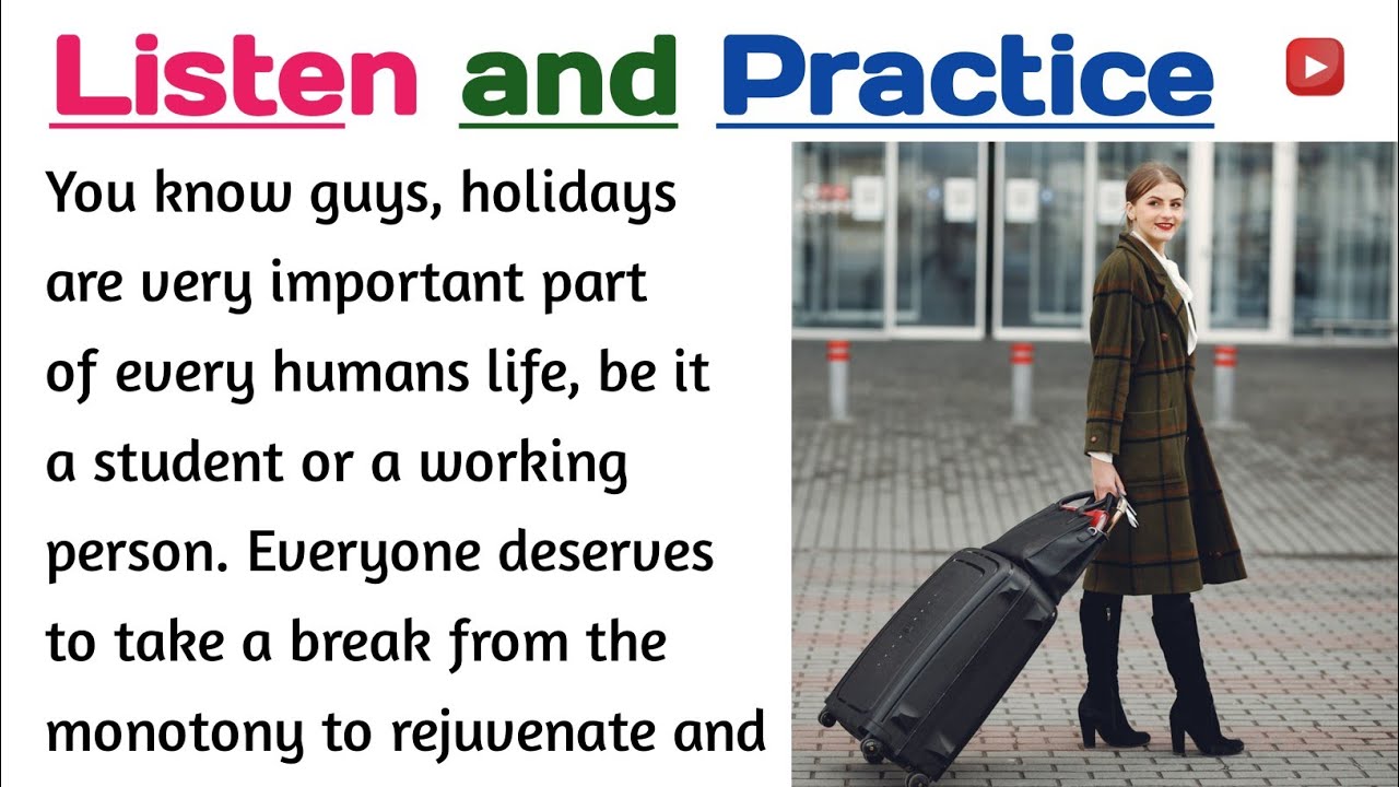 Holidays | English Language Learning | English Listen And Practice | Practice Your English #17