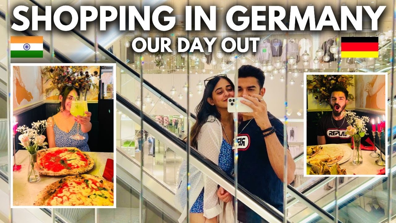 🛍️ SHOPPING & 🍕 PIZZA DAY in Germany 🇩🇪 | Couple Day Out | Date Ideas