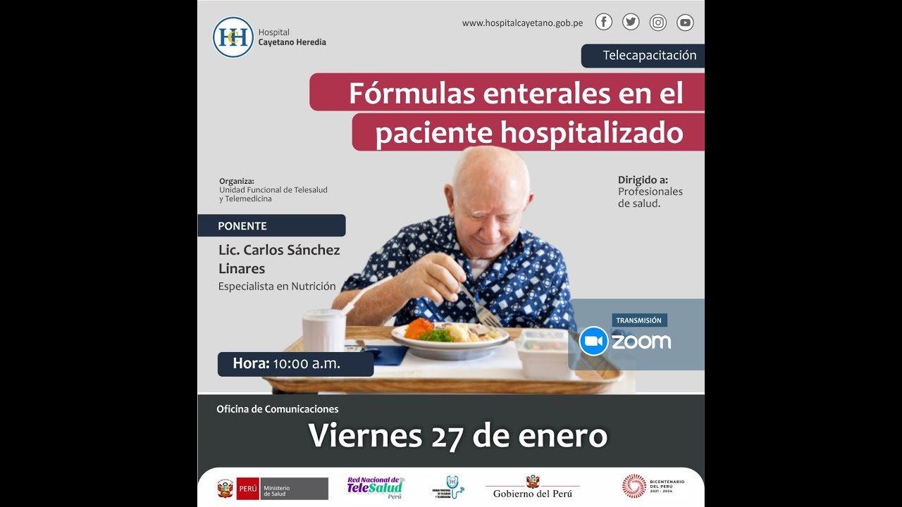 Fórmulas enterales en el paciente Hospitalizado