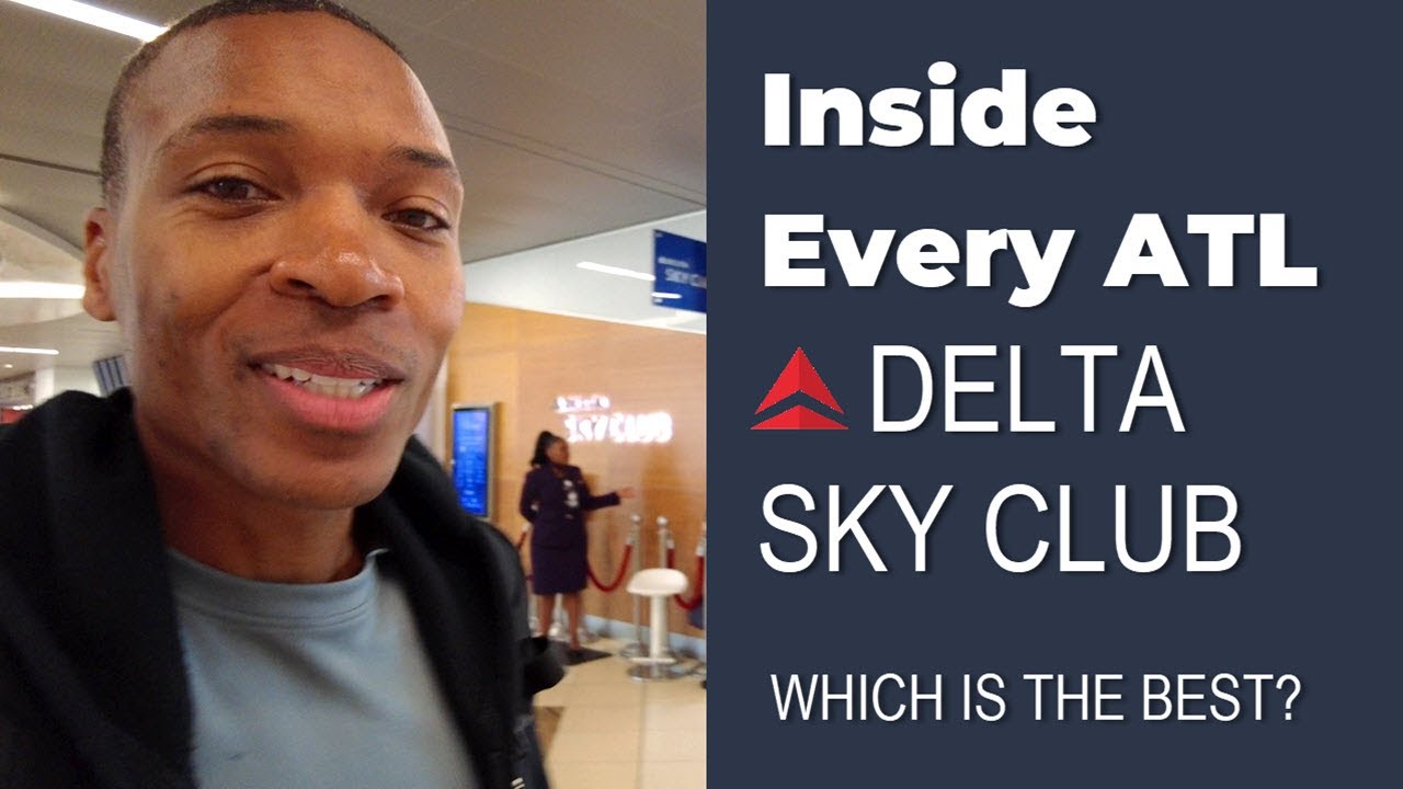 Посещение всех клубов Delta Sky Club в Атланте | Пешеходная экскурсия по аэропорту Атланты
