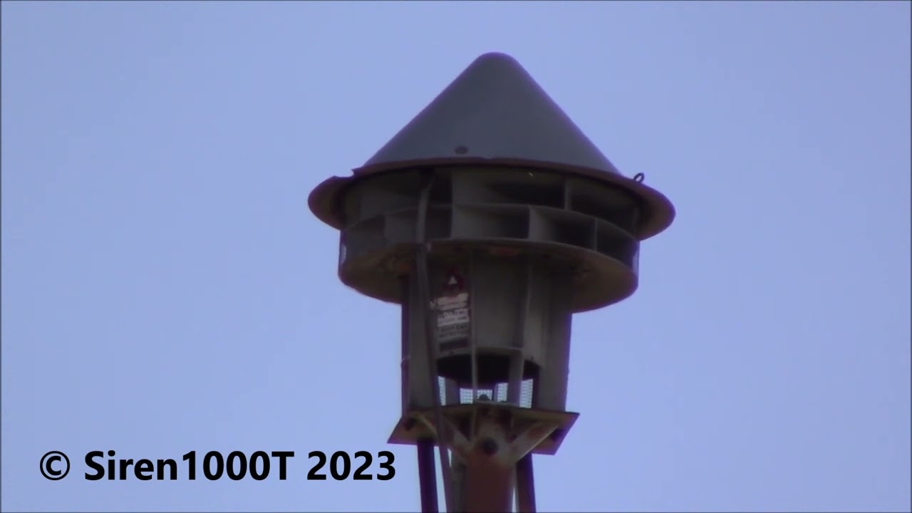 Bensenville, IL ACA Cyclone 125 Tornado Siren Test March 7th, 2023