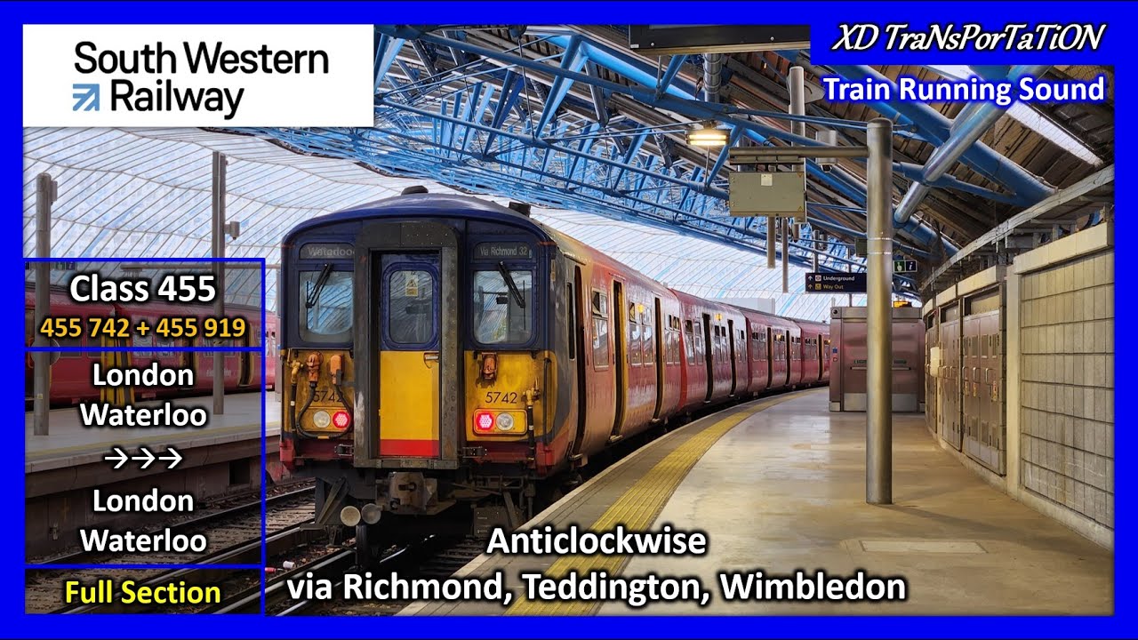 [SWR] Class 455 | London Waterloo ➝ London Waterloo (Full Section via Richmond) (Train Sound)