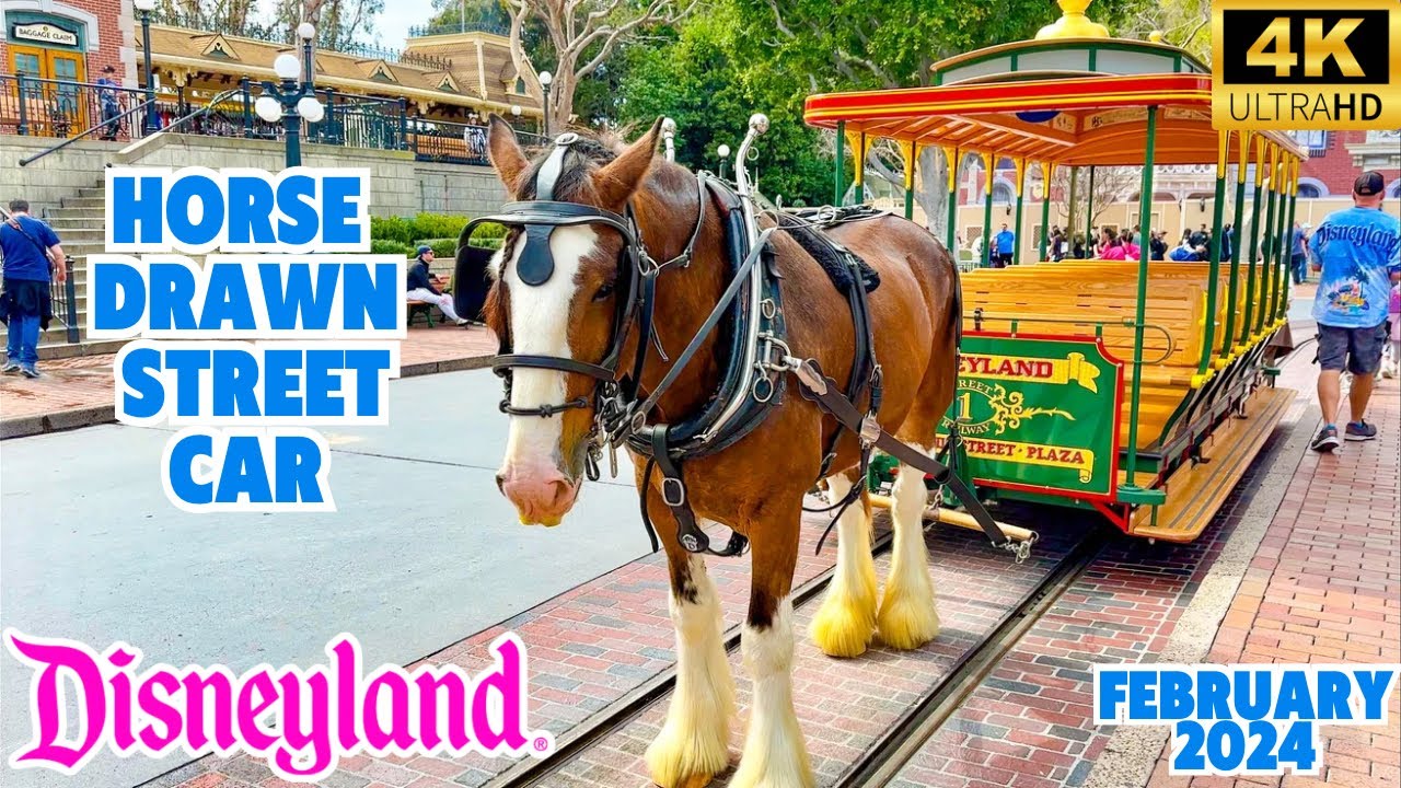 Disneyland Horse Drawn Street Car POV in 4K | Disneyland 2024