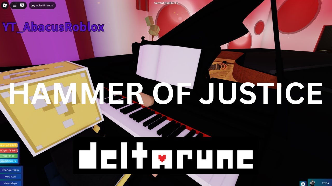 Hammer of justice // Deltarune Roblox got talent Piano [SHEETS]