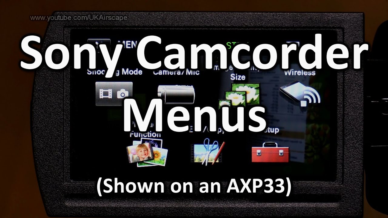 Изучение меню видеокамеры Sony AXP33 (AX33 AX53)