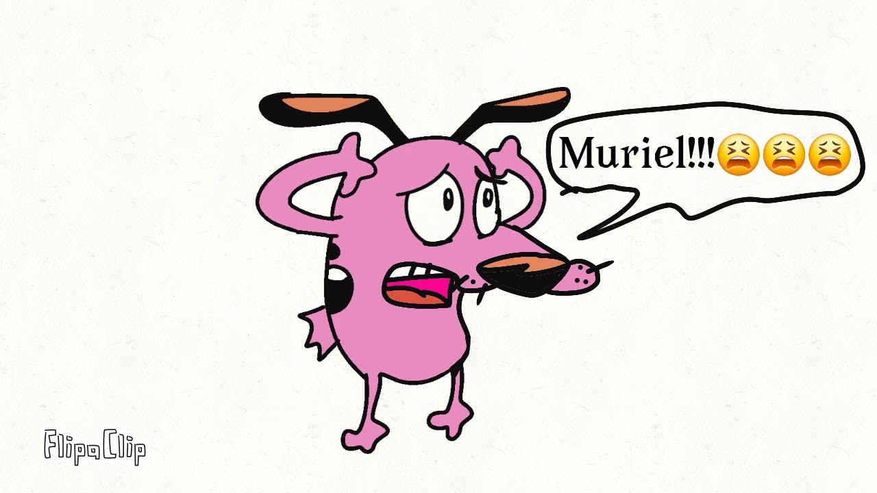 Courage screaming for Muriel (Animatic)