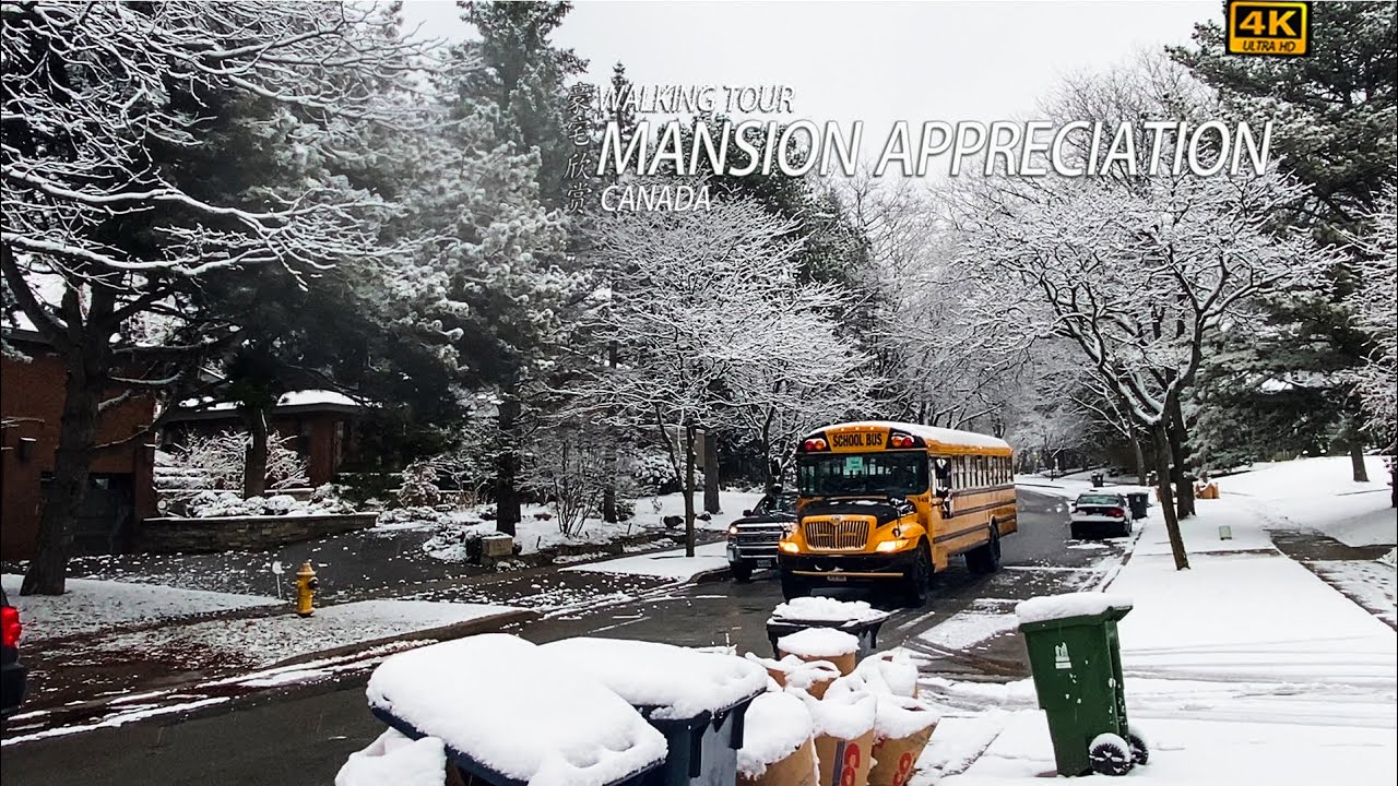 💖Toronto's First Snow Walk through York Mills  - Toronto&rsquo;s Poshest Neighbourhood 2022