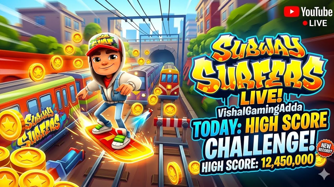 100M Score ChallengeHigh Speed Hoverboard GameplayCrazy Runs Coin CollectionNon Stop Surfers Action