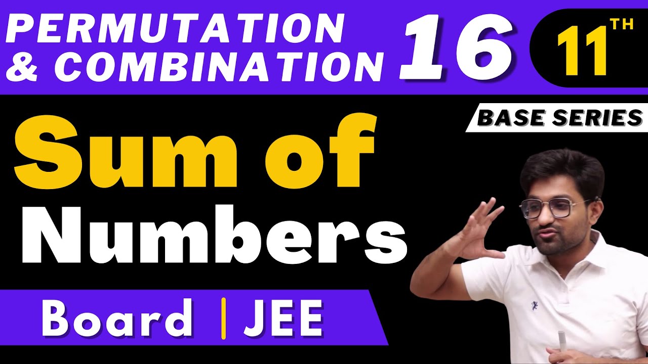Permutation & Combination 16 | Sum of Numbers | Aman Sir Maths | Bhannat Maths