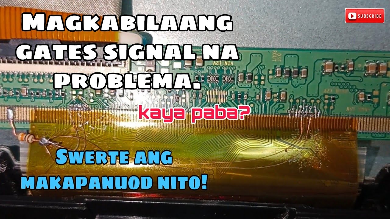 How to repair led tv no picture left and right gates signal problem.