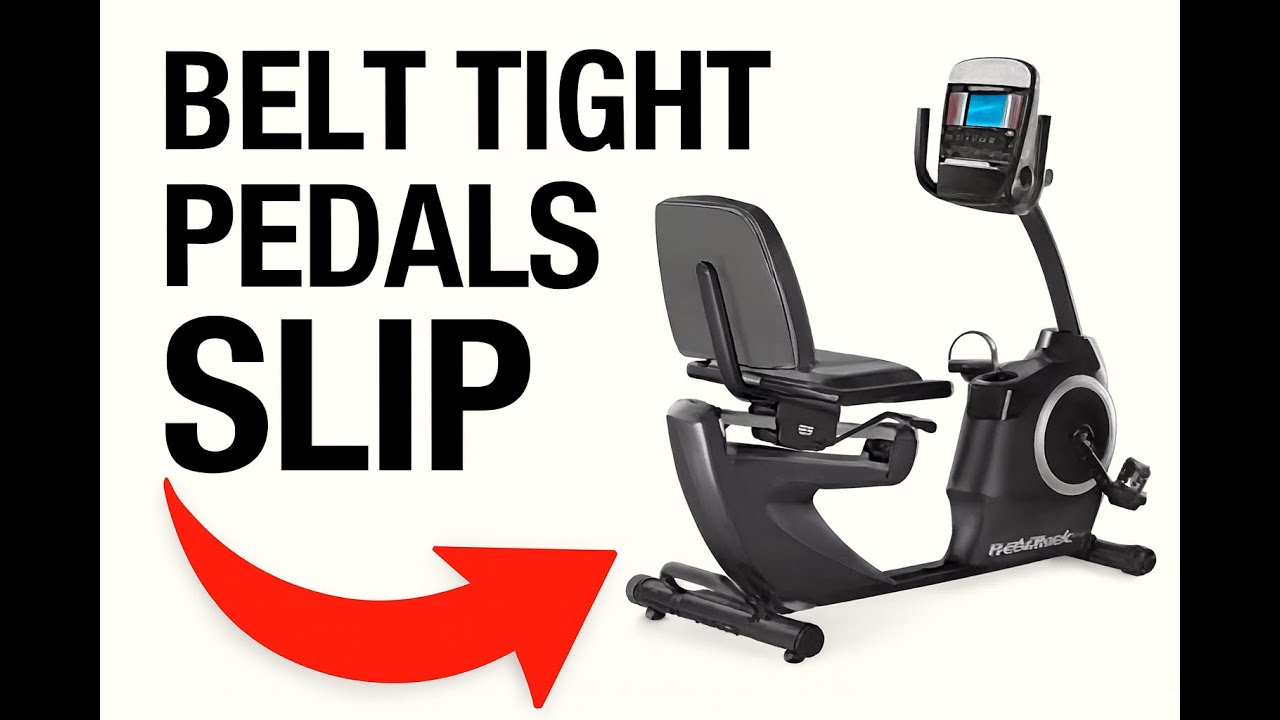 Fix Slipping Pedals on Recumbent Bike – Belt Tight, Clutch Bearing Replacement