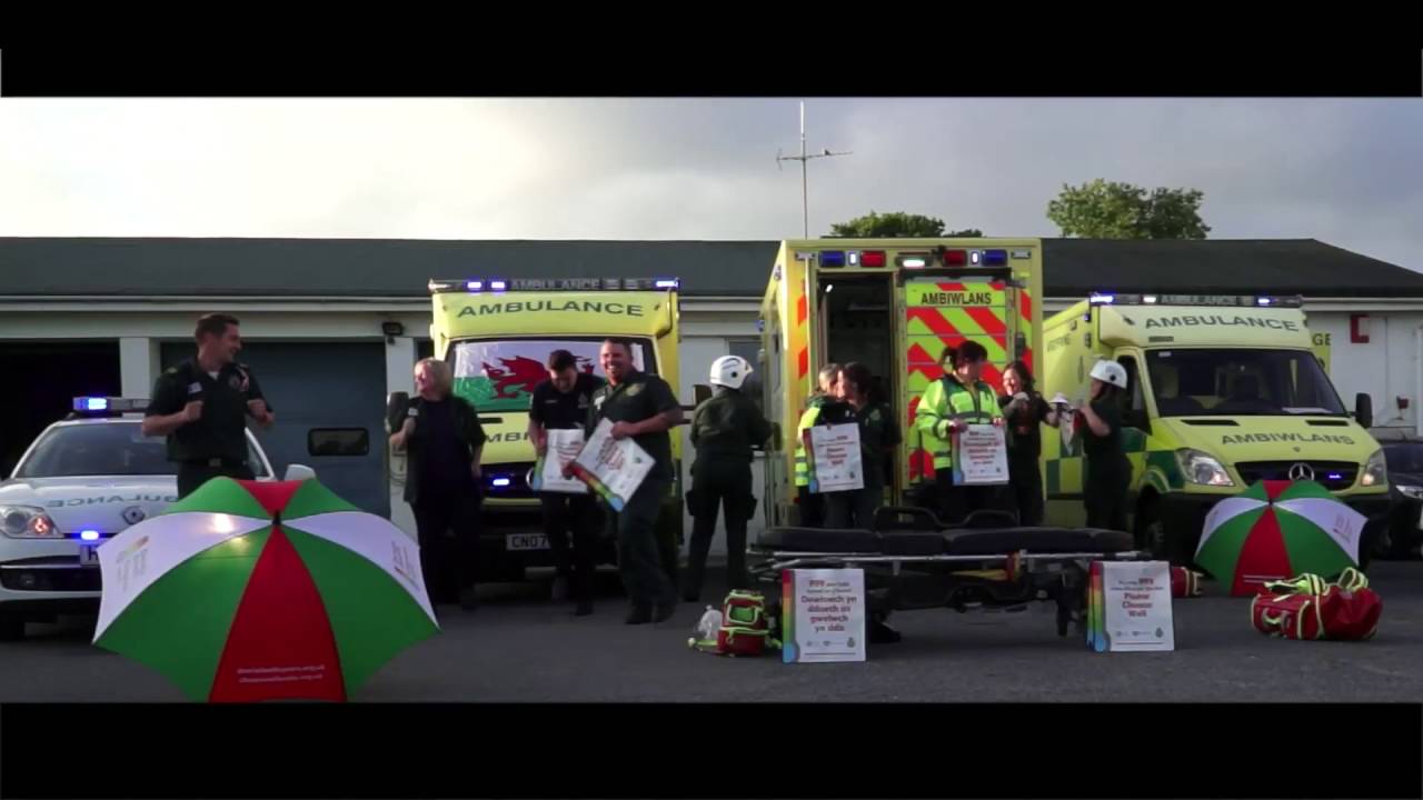Welsh Ambulance Service takes up the Running Man challenge