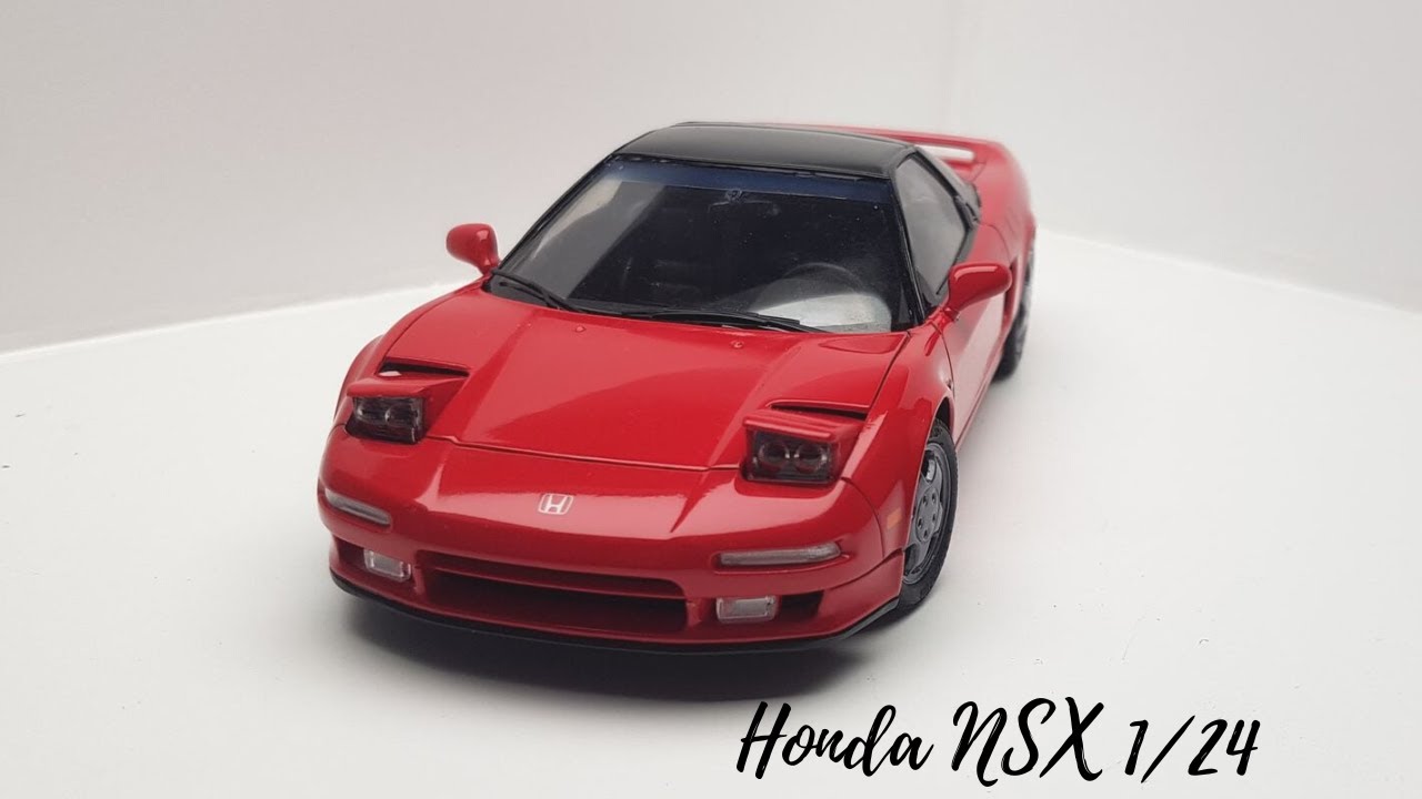 Building a small Honda NSX plastic model (Tamiya 1/24 kit)