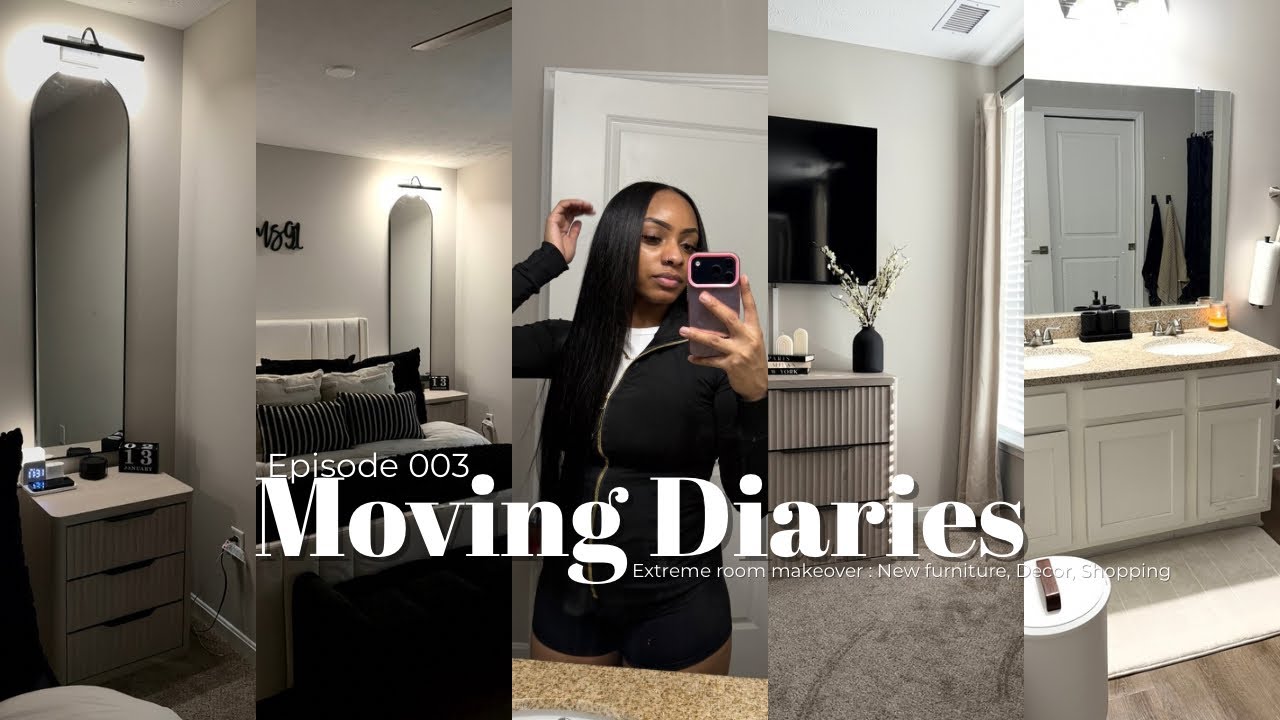 MOVING DIARIES EP 003: EXTREME room makeover, Shopping, Packages, Decorating & Assembling furniture 