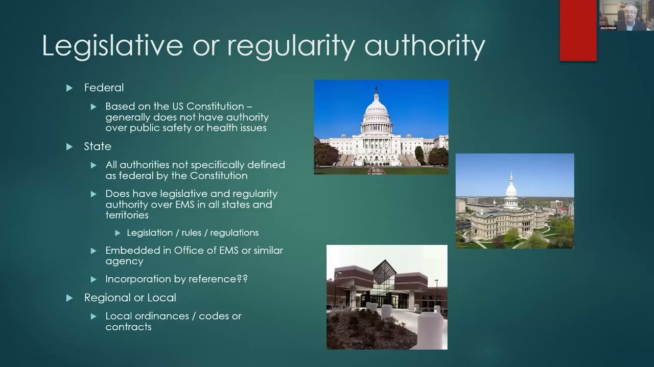 What Can the Feds Force EMS to Do?! Legislative Oversight - Jon Krohmer, MD