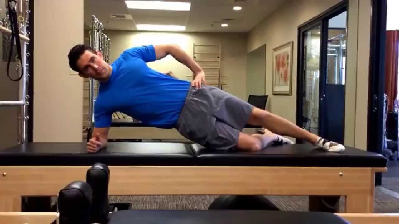 Side plank on knee