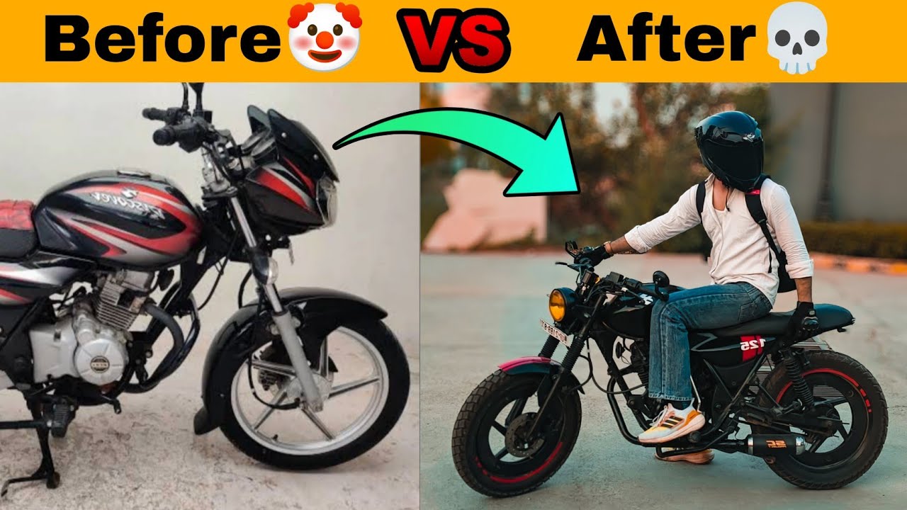 Discover को Café Racer में बदला! Desi Jugaad Level MAX 😱🔥#caferacer #modified